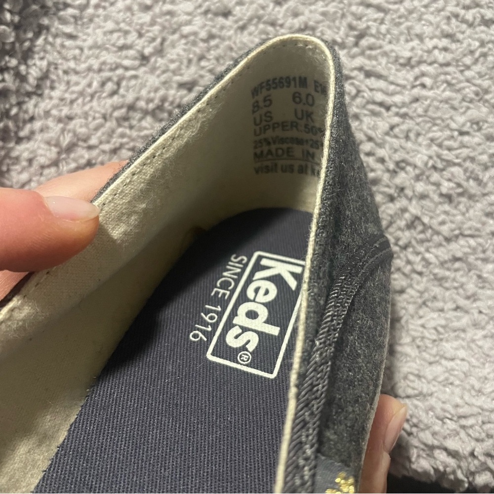 Keds Charcoal Gray Slip-On Shoes - Picture 5 of 5